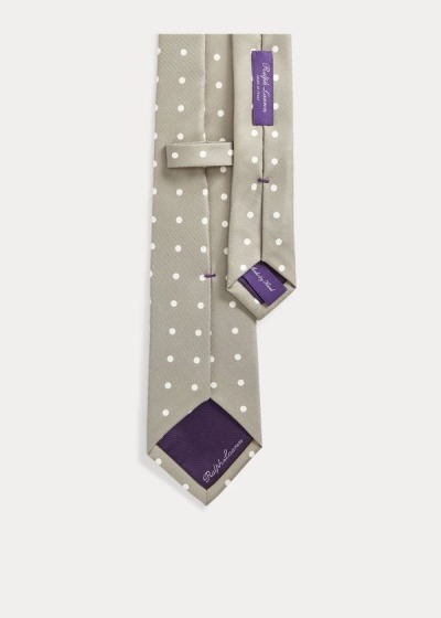 Men's Ralph Lauren Polka-Dot Silk Foulard Ties | 532460CBL